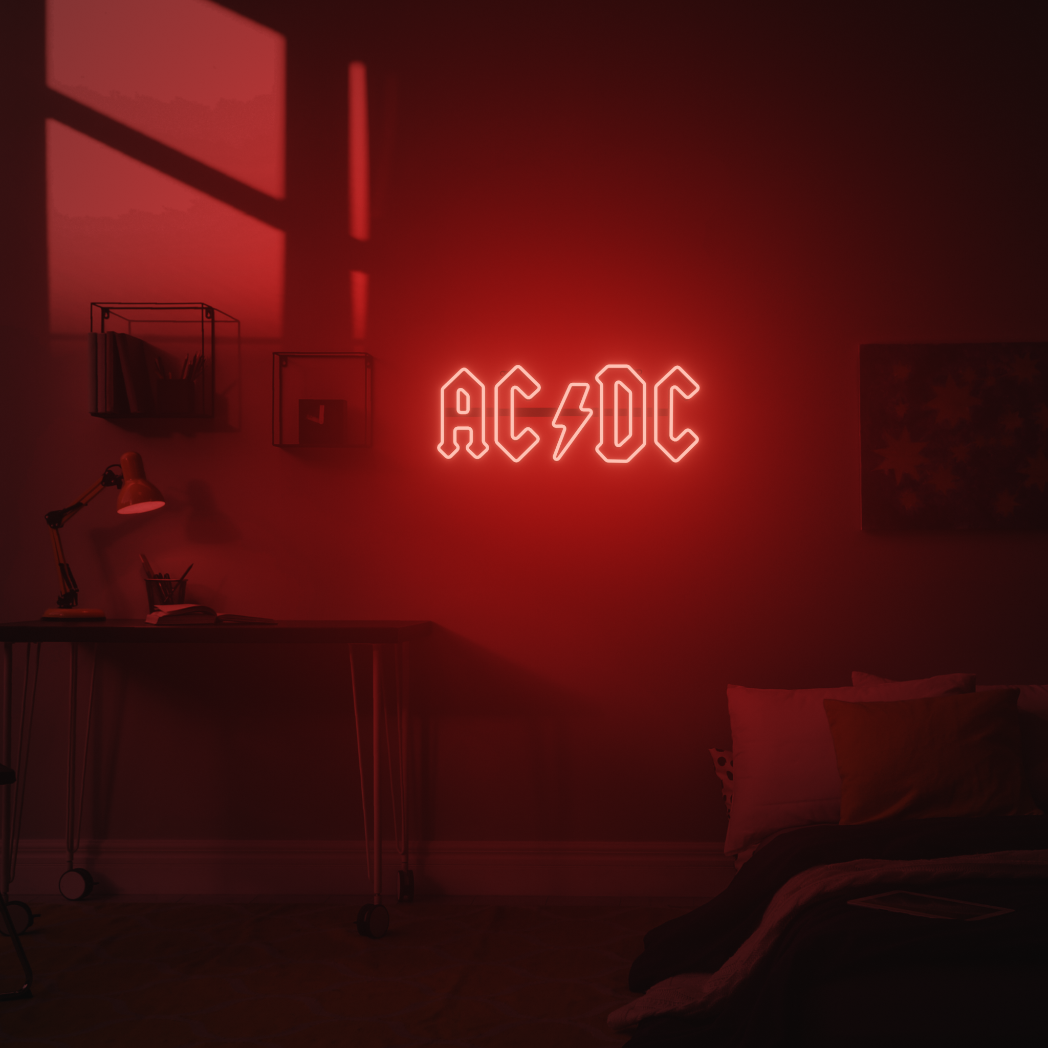 AC/DC 3D PRINTED CUSTOM NEON SIGN – Neonverses